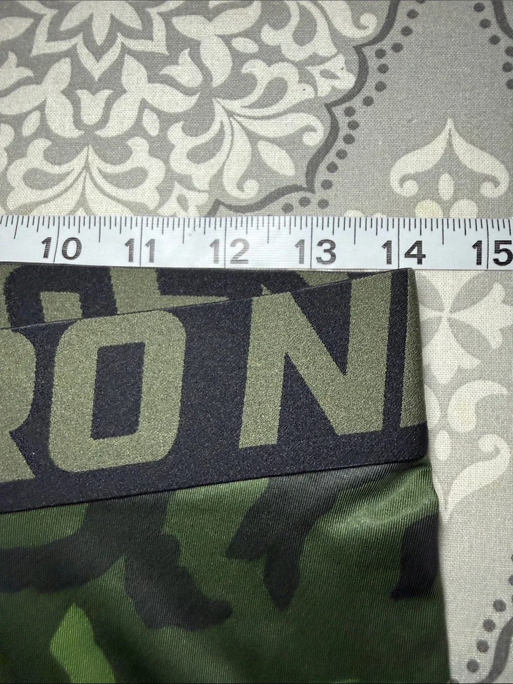 Nike Pro Camouflage Compression Tights Green Black Men's Size Medium
